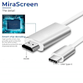 Miniatyrbillede 6 af 8: INF USB-C til HDMI-kabel 4K (2 meter) Hvid