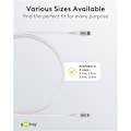 Miniatyrbild 6 av 11: Lightning-USB-C™ supersoft textilkabel med metallkontakter, 0,5 m, vit