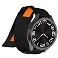 Miniatyrbillede 3 af 4: Nylon urrem til Samsung Galaxy Watch Sort S