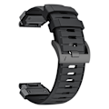 Miniatyrbillede 3 af 8: 22 mm urrem til Garmin Fenix 3/5/5X/6X/7X Sort