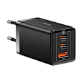 Miniatyrbild 7 av 9: Väggladdare Baseus GaN5 Pro 2xUSB-C + USB, 65W (svart)