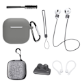 Pikkukuva 1 / 3: AirPods 4. sukupolven 8-osainen setti tummanharmaana