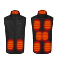 Miniatyrbillede 1 af 11: Opvarmet vest/Varmevest med 9 varmezoner vaskbar Sort XL