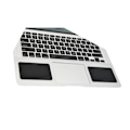 Miniatyrbild 1 av 3: Bekvämt handledsstöd i silikon för MacBook Svart