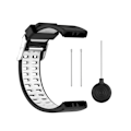 Miniatyrbillede 1 af 4: Silikone urrem til Polar V800 GPS Smartwatch Sort hvid