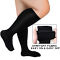 Miniatyrbillede 3 af 4: Plus Size Kompressionssokker - Sort 3XL