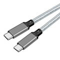 Miniatyrbillede 2 af 4: 3M USB-C til USB-C hurtigopladningskabel - Sort Grå 3 m
