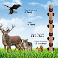 Miniatyrbillede 4 af 10: Solar Animal Repeller med rødt LED lys 2-pak Sort