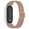 Miniatyrbillede 3 af 4: Xiaomi Mi Band 9/8/NFC Åndbar Nylon Urrem Lyserød