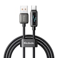 Pikkukuva 1 / 5: Mcdodo CA-2350 USB-A–USB-C-kaapeli, 6A, LED-näyttö, 1,2 m