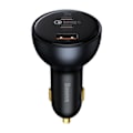 Miniatyrbild 1 av 11: Billaddare Baseus Qualcomm, USB, 2x USB-C, 160W (grå)