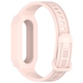 Pikkukuva 1 / 4: Yleiskäyttöinen silikoniranneke Xiaomi Mi Band 9, 8, 7, 6, 5 -laitteille Vaaleanpunainen