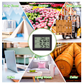 Miniatyrbild 5 av 5: Digital Inomhustermometer, Hygrometer Grön