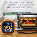 Miniatyrbild 9 av 11: Dubbel Probe Digital Mat Termometer Pekskärm Kött Termometer