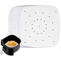 Miniatyrbillede 2 af 5: Air Fryer engangspapir firkantet 18 cm 100-pak Hvid
