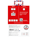 Miniatyrbild 7 av 7: Reseadapter Europa till UK m.fl. 2xUSB-A 12W Jordad