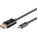 Miniatyrbild 11 av 11: USB-C™-till-DisplayPort™-kabel 4K @ 60 Hz, 1 m, svart