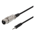 Miniatyrbild 1 av 4: XLR to 3,5mm adapter, 1,5m, 3-pin XLR, Cisco pinout, black