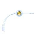 Miniatyrbillede 6 af 10: Ladekabel 3w1 Baseus USB til USB-C, USB-M, Lightning 3,5A, 1,1m (blå)