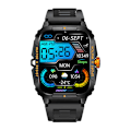 Miniatyrbillede 4 af 4: Colmi P76 smartwatch (sort og orange)