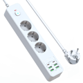 Miniatyrbild 1 av 4: BKL-03 EU Power Strip med 6 USB-portar Vit