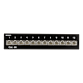 Miniatyrbild 3 av 10: Patch Panel, 12xRJ45, Cat6a, wall-mountable, metal, black