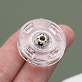 Miniatyrbillede 2 af 8: Usynlige Trykknapper, 25 mm (10 stk.) Gennemsigtig