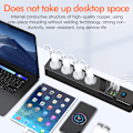 Pikkukuva 2 / 6: EU 4AC Power Strip 6 USB-portilla - BKL-03 Musta