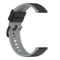 Miniatyrbild 4 av 5: Klockarmband i Silikon Svart+grå 22 mm