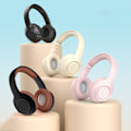 Miniatyrbillede 8 af 9: Bluetooth Headset DR06: Lang batteritid, Hi-Fi-lyd Beige