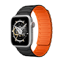 Miniatyrbillede 1 af 5: Magnetisk løkkerem til Apple Watch 38/40/41 mm Sort Orange