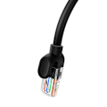 Miniatyrbillede 7 af 10: Baseus Ethernet CAT5, 5m netværkskabel (sort)