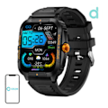 Miniatyrbillede 1 af 4: Colmi P76 smartwatch (sort og orange)