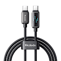 Miniatyrbild 2 av 5: Mcdodo CA-4250 USB-C till USB-C-kabel, 100W, LED-skärm, 1,2m