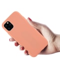 Pikkukuva 3 / 5: Iskunkestävä nestemäinen silikonikotelo iPhone 11 Prolle, oranssi