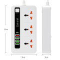 Pikkukuva 4 / 6: Universal Power Strip pikalatauksella - BKL-04 Valkoinen