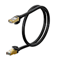 Miniatyrbild 4 av 7: Baseus Ethernet RJ45, 10 Gbps, 1 m nätverkskabel (svart)