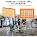 Miniatyrbillede 5 af 6: INF HEPA filter til Kärcher NT25/NT35/NT45 - 2 stk.