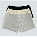 Miniatyrbild 3 av 5: Herrsilkesboxershorts, 3-pack 100 % mullbärssilkestickade underkläder L