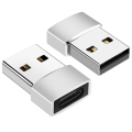 Miniatyrbillede 2 af 5: INF Adapter USB-C (hun) til USB-A 2.0 (han) Sølv