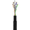 Miniatyrbild 4 av 4: CAT 6 nätverkskabelsats för dragning utomhus, U/UTP, svart