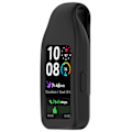 Miniatyrbild 6 av 8: Stålklämma för Huawei Band 10/9/8 - Silikon Svart