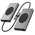 Pikkukuva 7 / 7: 13-in-1 USB-C Hub -monitoimiadapteri HDMI:llä, VGA:lla, Ethernetillä, SD/TF-kortinlukijalla