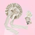 Miniatyrbillede 4 af 8: INF Sovehætte i 100 % Mulberry Silke til kvinder Beige