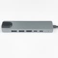 Miniatyrbillede 4 af 8: 6 i 1 Type C Hub Dock Adapter Grey Grey