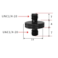 Pikkukuva 1 / 3: Jalustan kierreadapteri 1/4" - M10 - 5 kpl 1/4-20