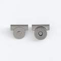 Miniatyrbillede 2 af 5: 8 stk. Magnetisk Lukning til Lærredstaske, Syfri Magnetiske Lukninger Sort+grå