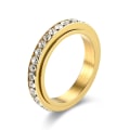 Miniatyrbillede 1 af 5: Roterbar anti-stress ring Guld 19.9 mm