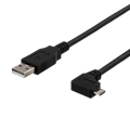 Miniatyrbild 1 av 3: USB-A to Micro USB, left-tilted, 2m, black