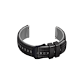 Miniatyrbillede 2 af 3: Silikone urrem til SAMSUNG Galaxy Watch 3 & Garmin Forerunner 255 Sort+grå 20 mm